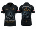 Custom Name Royal Navy Submarine Depth Warfare Unit Polo Shirt