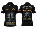 Custom Name Royal Navy Brothers Of The Deep Polo Shirt