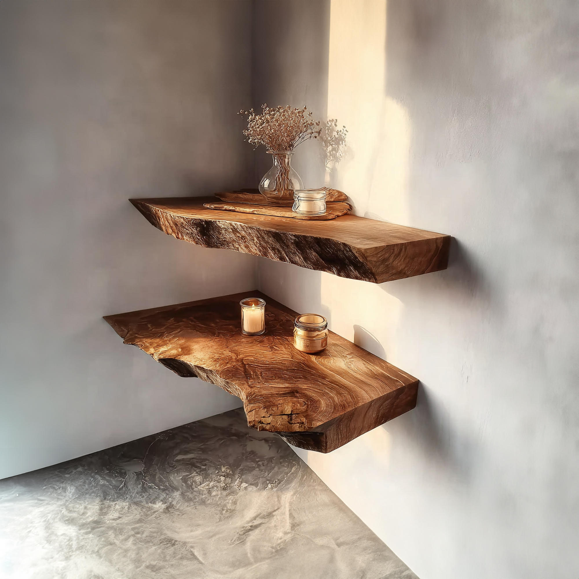 Rustic Floating Wall Shelf Dining Room CFSHCH020