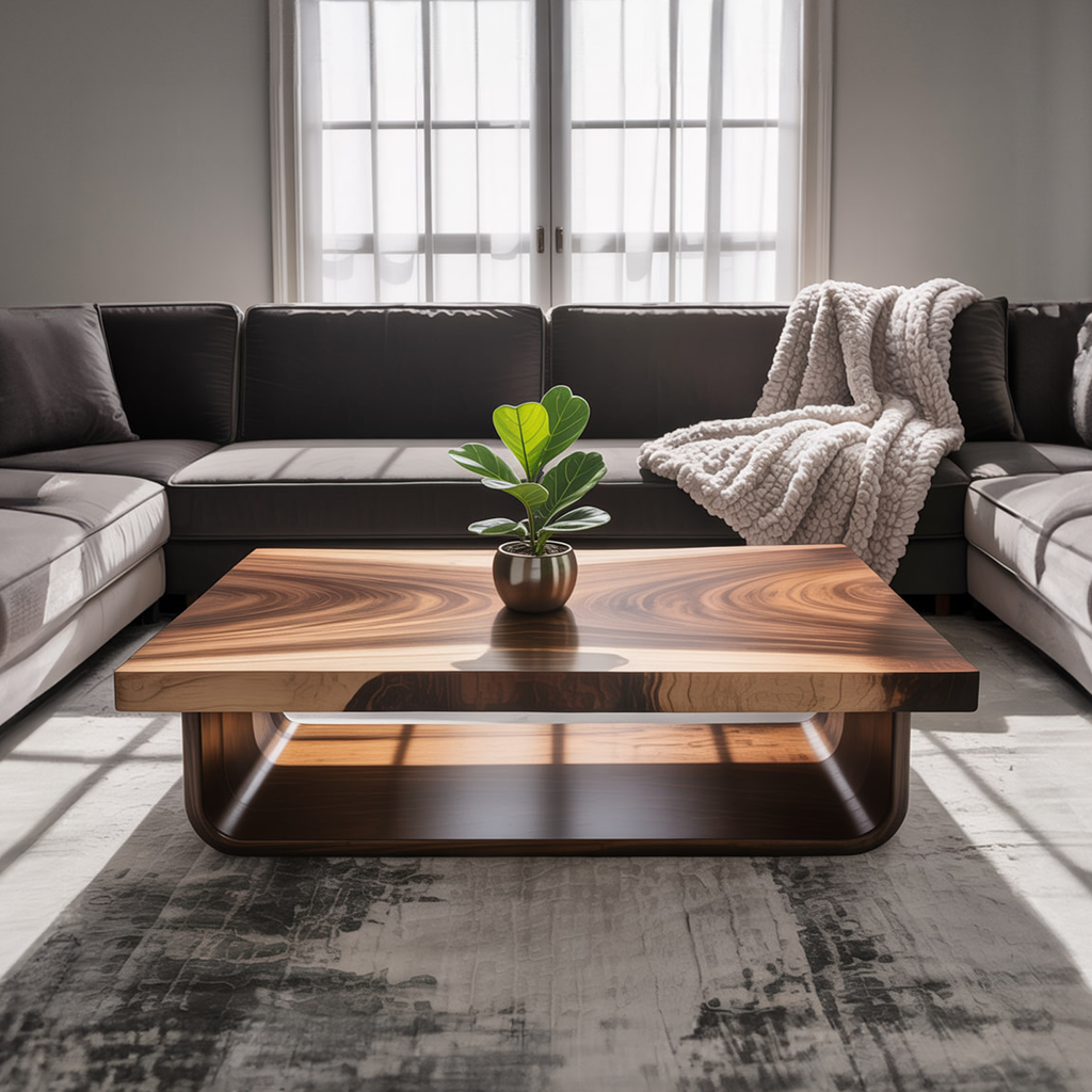 Mid Century Flow Form Coffee Table Living Room CTHCH021