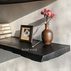 Rustic Modern Live Edge Shelf Living Room Or Bedroom WFSHCH024