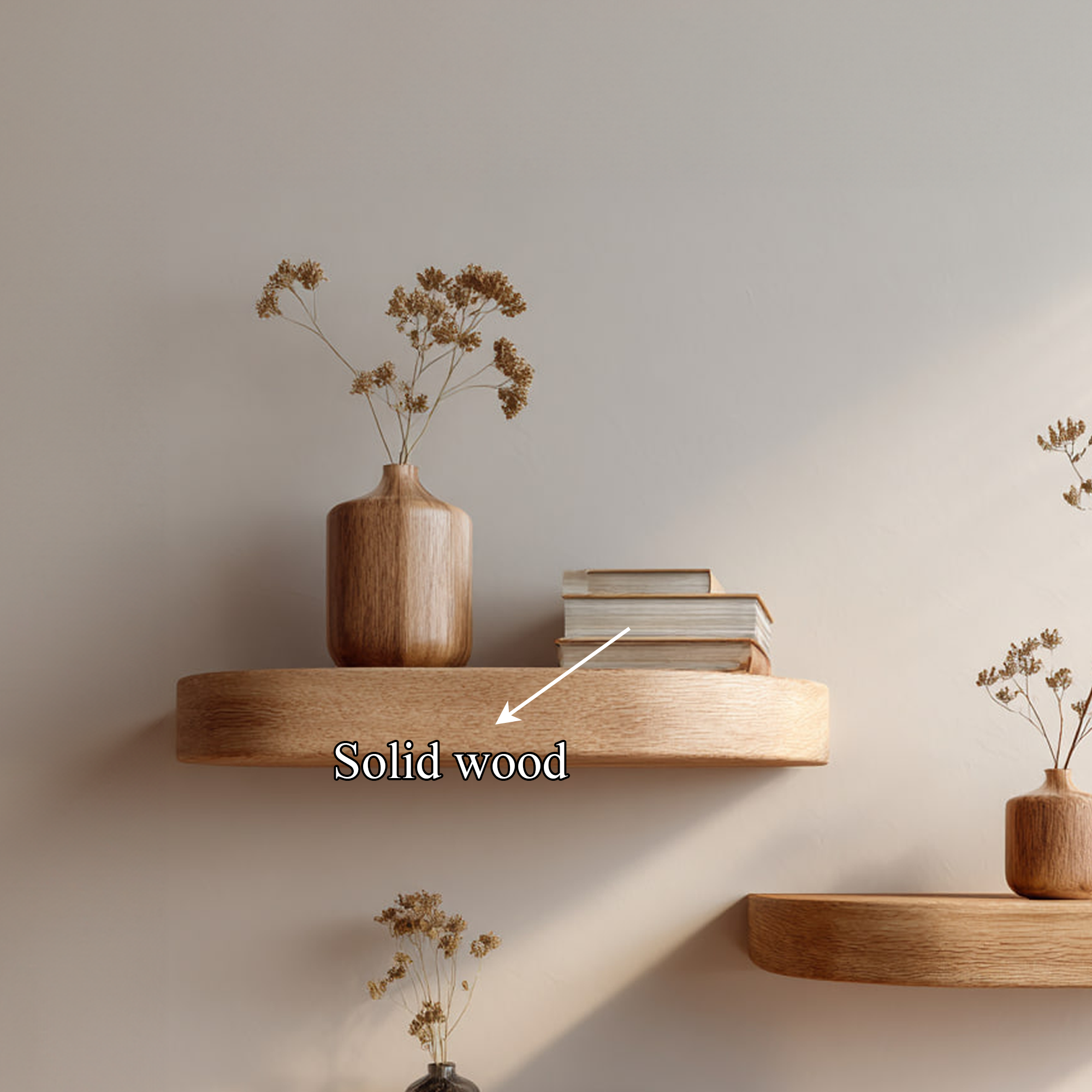 Mid Century Floating Shelf Entryway And Living Room WFSHCH007