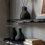 Rustic Modern Live Edge Wall Mounted Shelf Living Room Or Study Room WFSHCH023