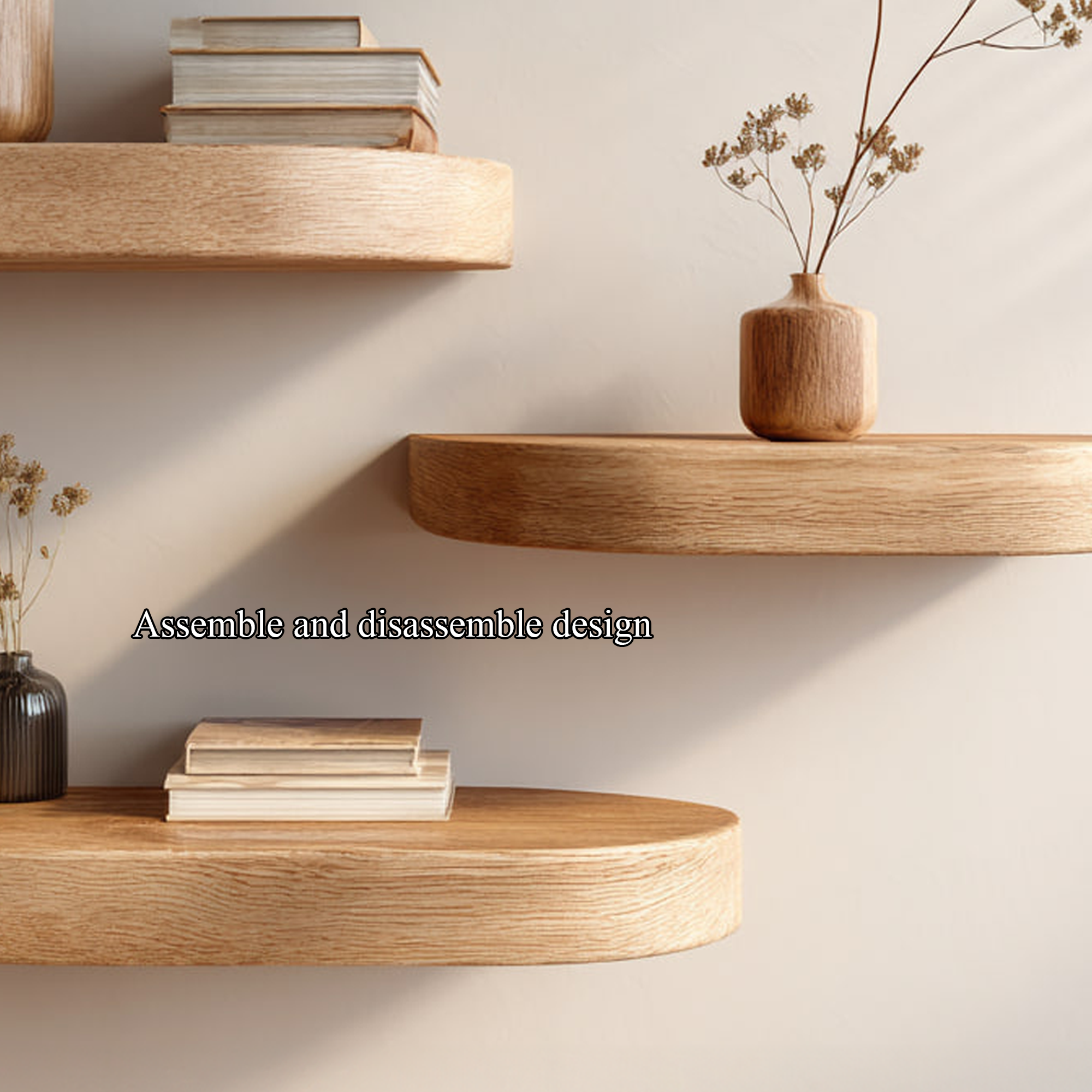 Mid Century Floating Shelf Entryway And Living Room WFSHCH007