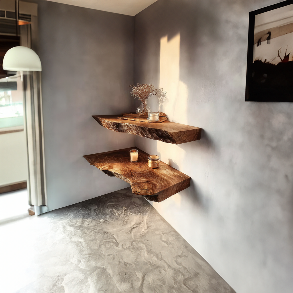 Rustic Floating Wall Shelf Dining Room CFSHCH020