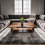 Mid Century Flow Form Coffee Table Living Room CTHCH021