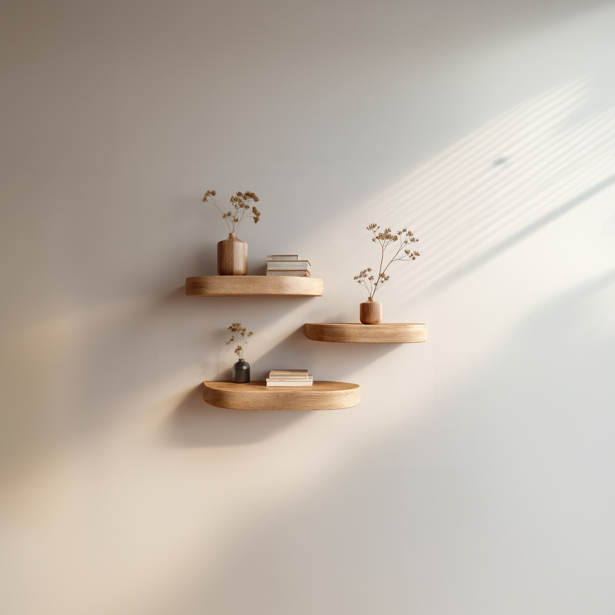 Mid Century Floating Shelf Entryway And Living Room WFSHCH007