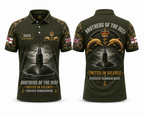Custom Name Royal Navy Brothers Of The Deep Polo Shirt