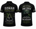 Sonar Strike Core Polo Shirt - US Navy Submariner Silent Service Polo