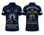 Custom Name Royal Navy Brothers Of The Deep Polo Shirt