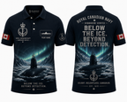 Custom Name Royal Canadian Navy Arctic Submarine Polo Shirt - Silent Service Apparel
