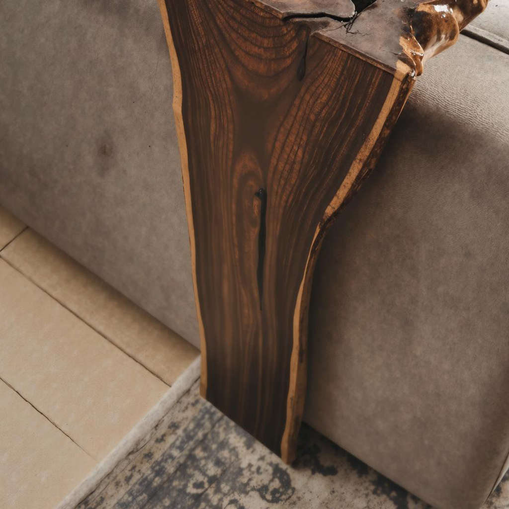 Rustic Farmhouse Sofa Armrest Table For Living Room Furniture ETHCH010