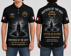 Brothers Of The Deep United In Silence Forever Submariners French Navy Submarine Polo Shirt