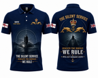 Royal Navy The Silent Service Polo Shirt - Royal Navy Submarine Service Veteran Gift