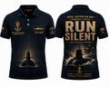 Custom Name Royal Australian Navy Run Silent Polo Shirt - Silent Service Apparel