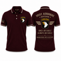101st Airborne Division Once An Eagle Always An Eagle Polo Shirt