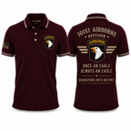 101st Airborne Division Once An Eagle Always An Eagle Polo Shirt