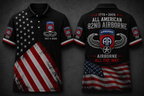 82nd Airborne All American Polo Shirt - 1776-2026 Airborne All The Way