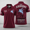 British Airborne Normandy 1944 Pegasus D-Day Legacy Polo Shirt