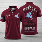 British Airborne Normandy 1944 Pegasus D-Day Legacy Polo Shirt