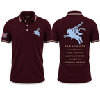 British Parachute Regiment Pegasus Polo Shirt - Once Airborne Always Airborne