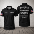 Custom Qualified In Submarines Polo Shirt - U.S. Navy Dolphins