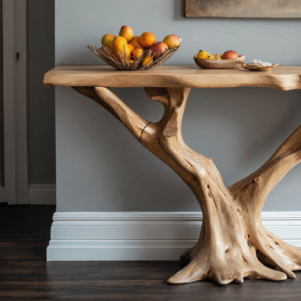 Live Edge Console Table Unique Handcraft CTHCH-010