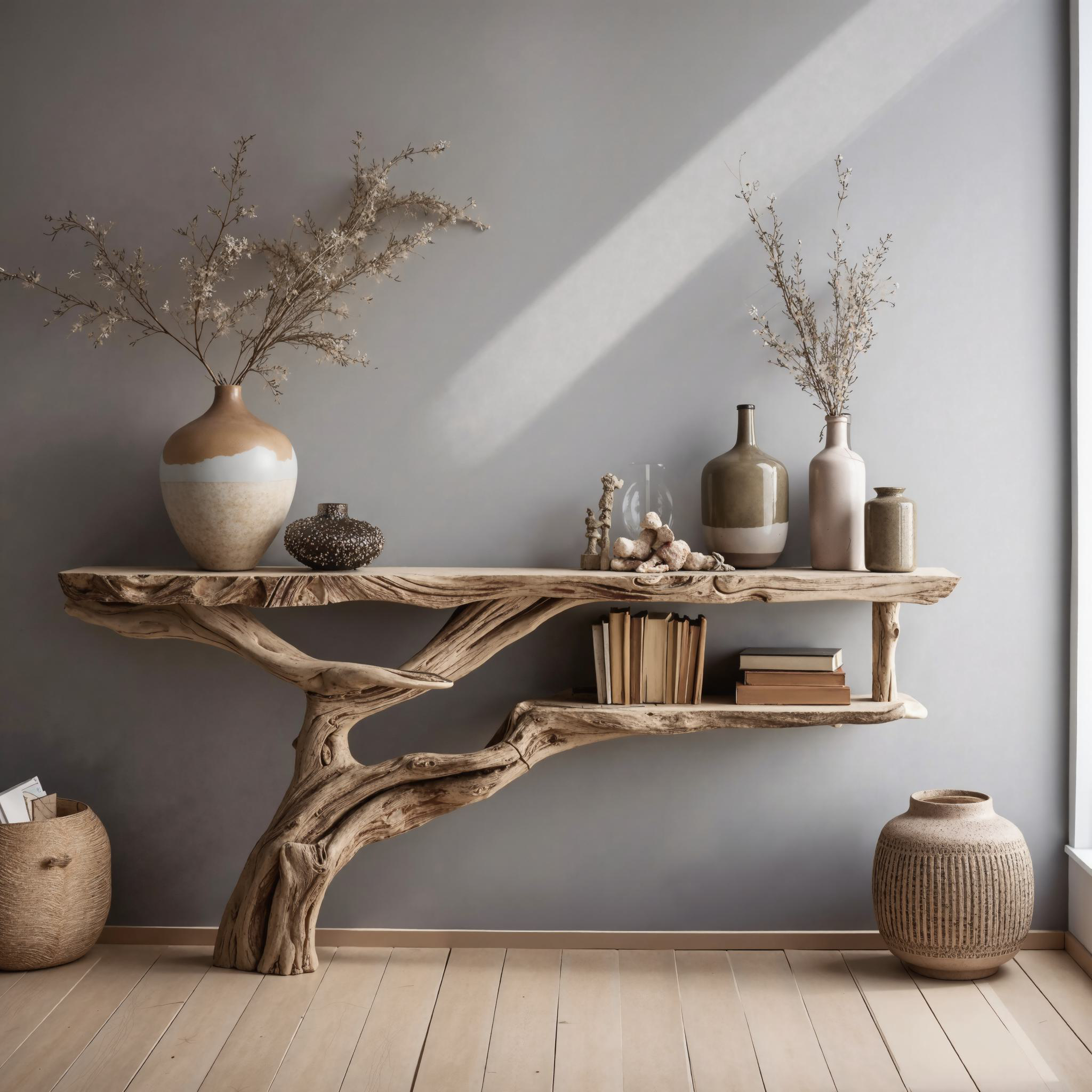 Wood Console Table Hallway Table Farmhouse Decor CTHCH-016