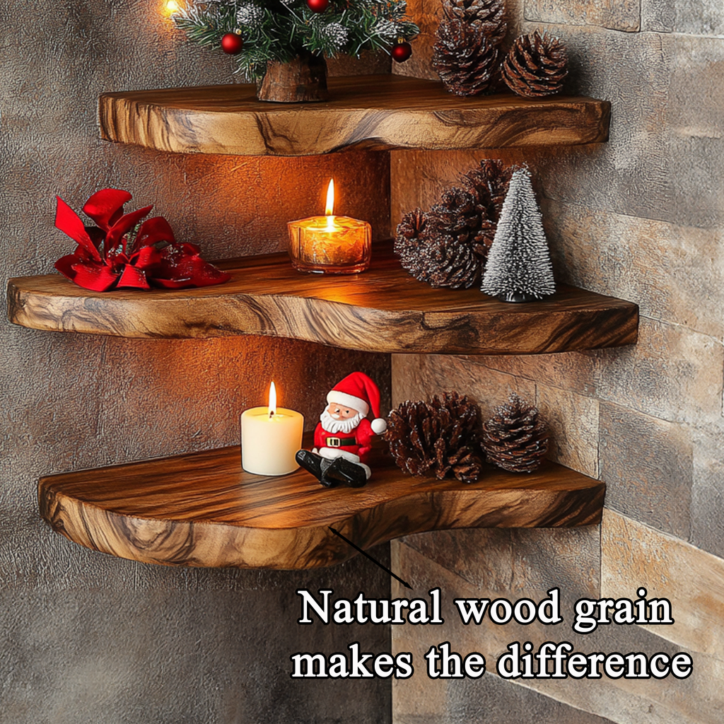Christmas Floating Corner Wall Shelves Small Floating Shelf CFSHCH011