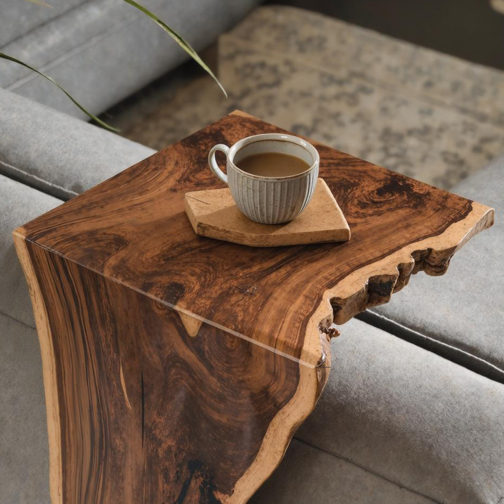 Farmhouse Sofa Armrest Table For Practical Storage And Style ETHCH001