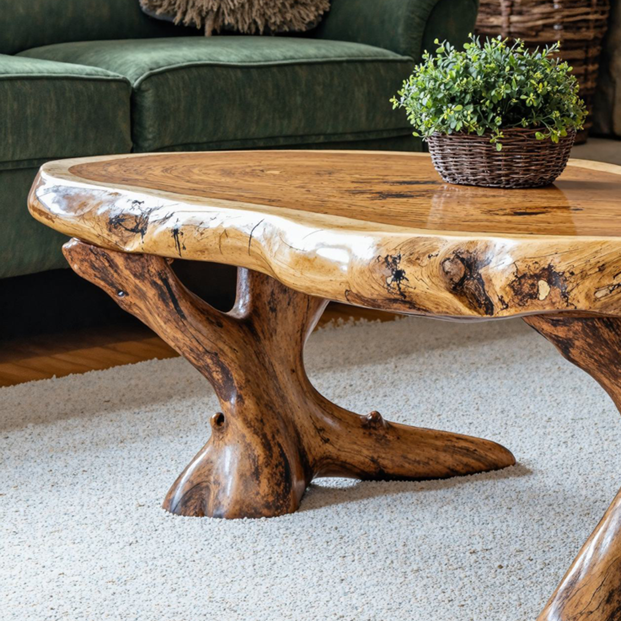 Wood Coffee Table For Living Room Home CTHCH012
