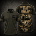 UH-60 Black Hawk Bringing Them Home No Matter What Dustoff Polo Shirt