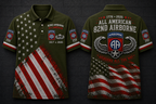 82nd Airborne All American Polo Shirt - 1776-2026 Airborne All The Way