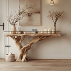 Narrow Floating Live Edge Console Table Home Decor CTHCH-013