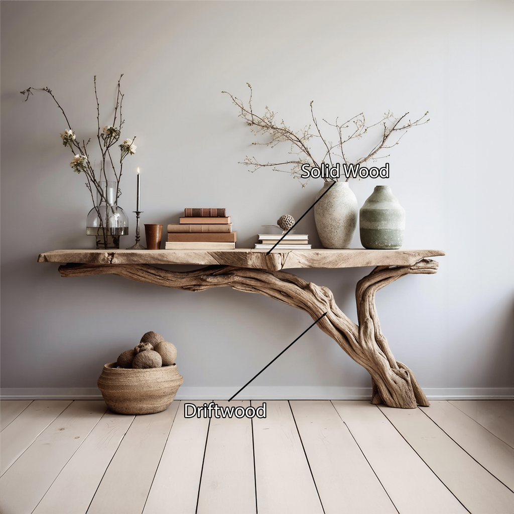 Wood Console Table Rustic Entry Table Home Decor CTHCH-021