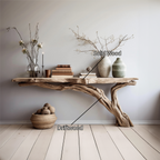 Wood Console Table Rustic Entry Table Home Decor CTHCH-021