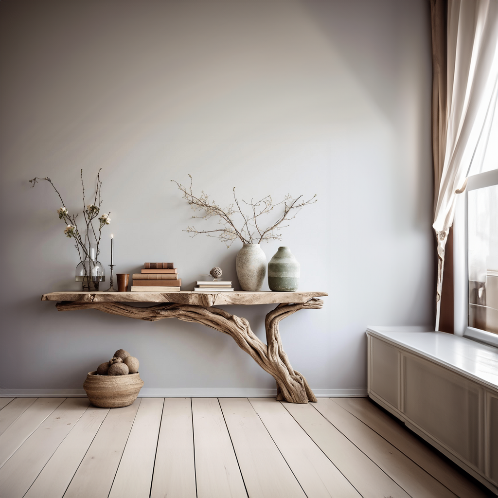 Wood Console Table Rustic Entry Table Home Decor CTHCH-021