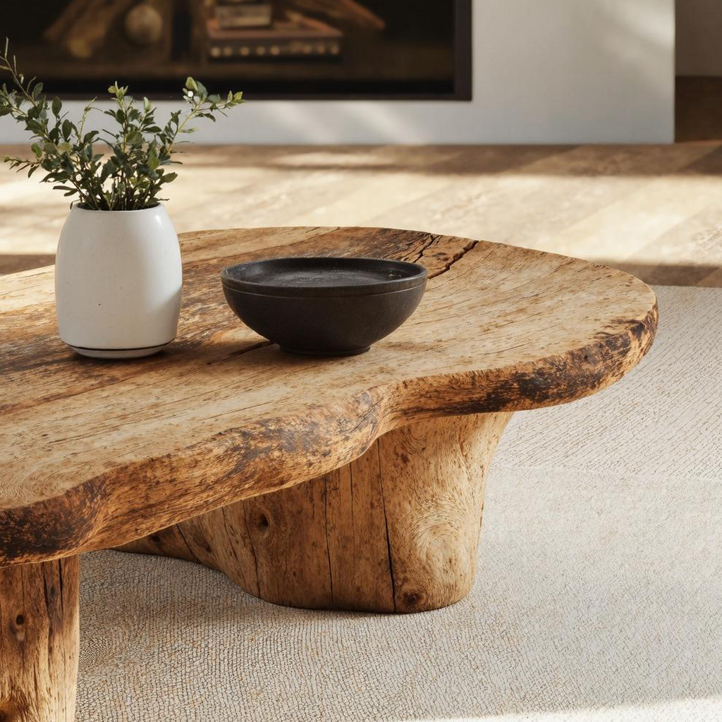 Vintage Style Wooden Coffee Table For Cozy Spaces CTHCH005
