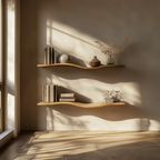 Wavy Wall Shelf Long Floating Shelf Bed Room Modern Design WFSHCH010