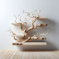 Tree Branch Shelf Live Edge Floating Driftwood Shelf