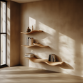 Custom Wood Floating Shelves Living Room New Year Home Decor WFSHCH003