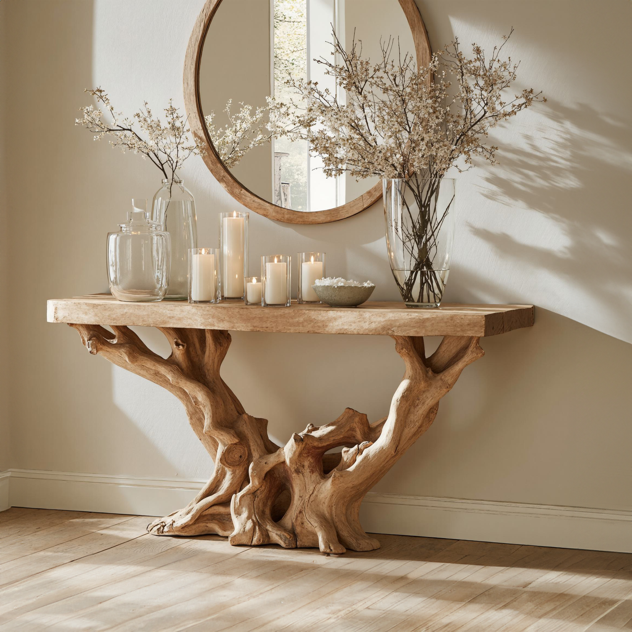Farmhouse Console Table for Entryway or Living Room CTHCH-002