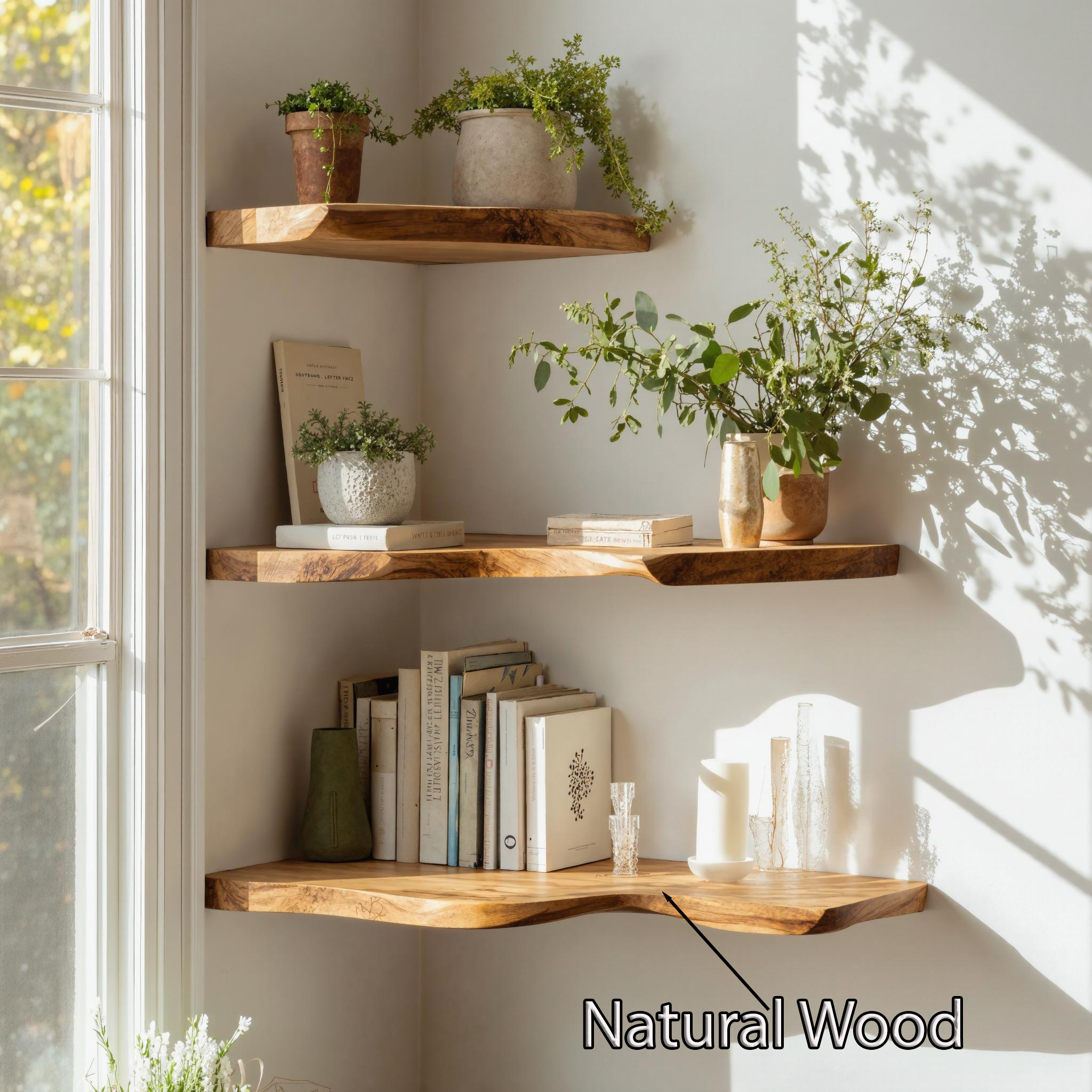Handcrafted Corner Bookshelf Indoor Design Ideas CFSHCH005
