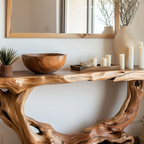 Narrow Console Table Solid Wood CTHCH-018