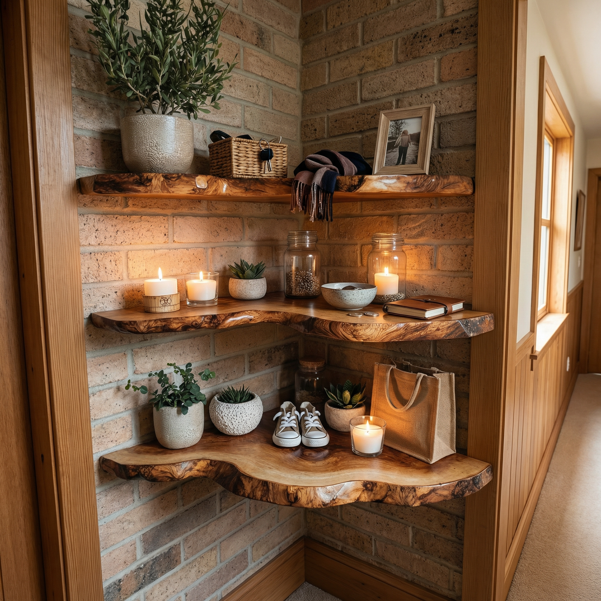 Custome Floating Shelf Corner Book CFSHCH001
