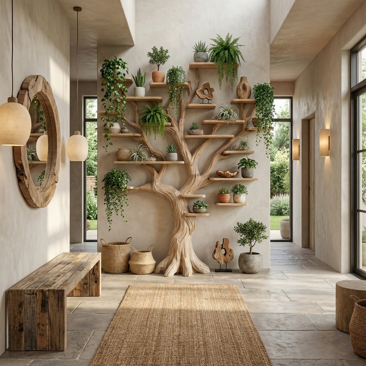 Tree Branch Floating Bookshelf Decor