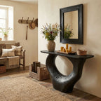 Console Table Unique Art Solid Wood Handmade Narrow Wood CTHCH-007