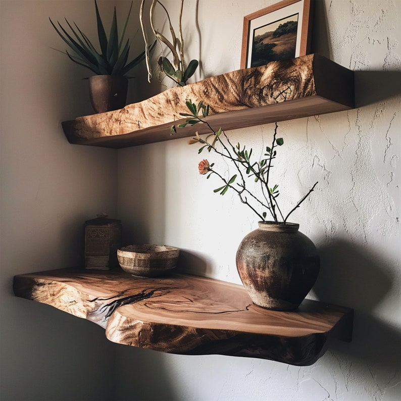 Walnut Floating Shelf Small Floating Shelf WFSHCH009