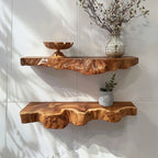 Floating Wall Shelf Live Edge WFSHCH012