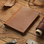 Personalized Leather Passport Holder | Custom Leather Passport Wallet Case Cover | Monogram Engraved Leather